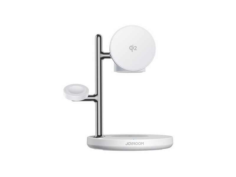 Joyroom JR-W23 Qi2 4-in-1 desktop charger with built-in inductive night light - white