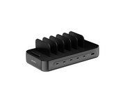 4smarts Charging station Team 100W 1x USB-A port 5x USB-C ports includes 6 cables black