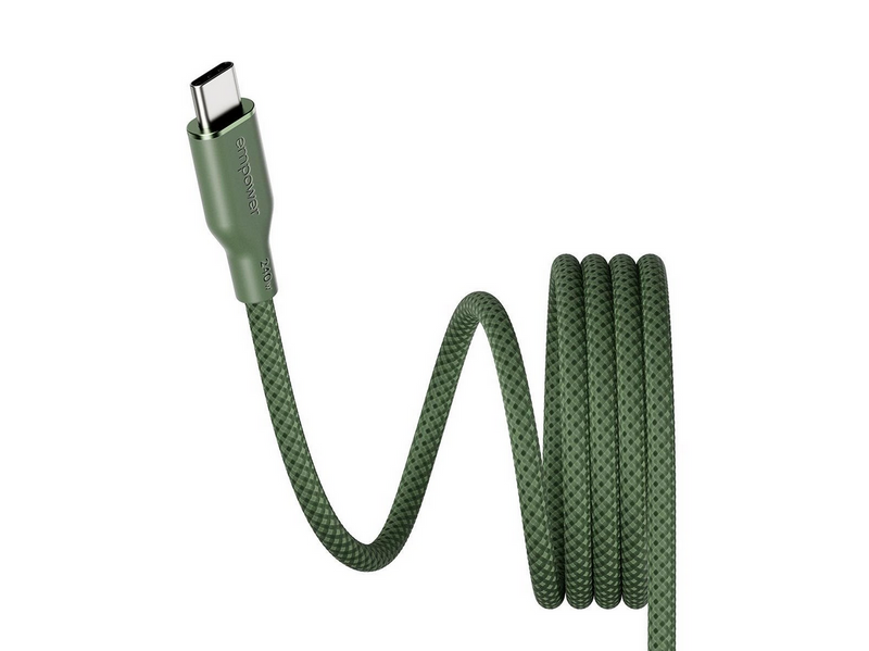 empower by PanzerGlass Magnetic 240W USB-C to USB-C Cable | USB 2.0 | 1.5M | Sage