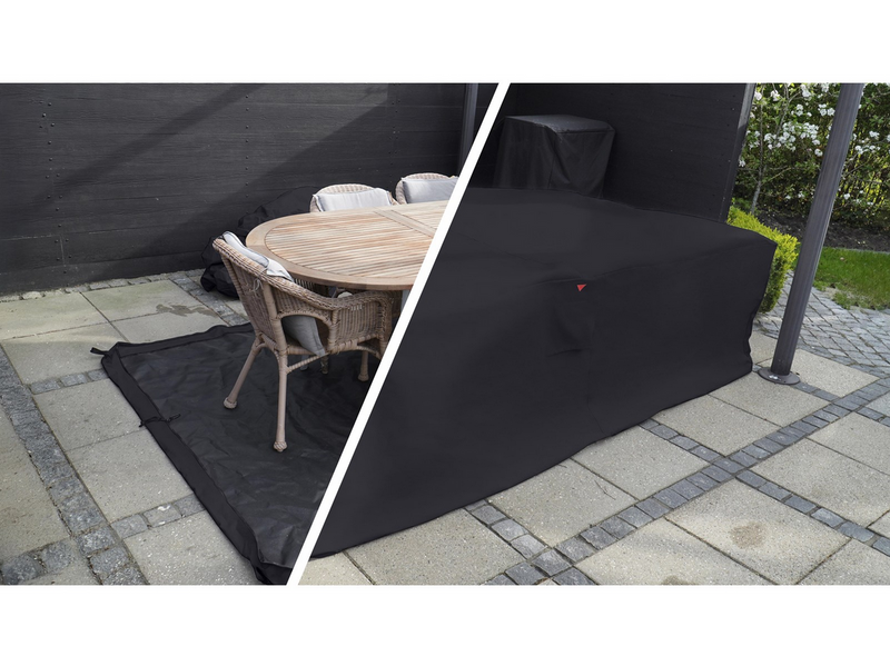 Home>it Garden Überzug für Gartenmöbel, L210×B155×H95 cm., schwarz