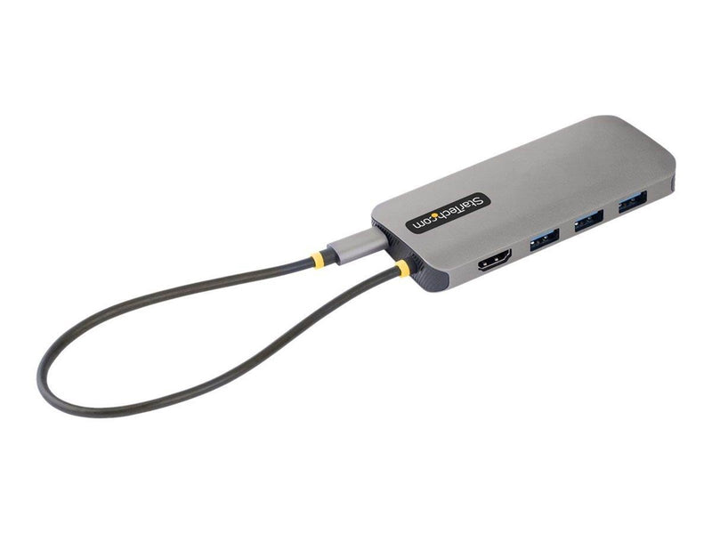StarTech.com USB C Multiport Adapter 4K 60Hz HDMI Video 3-Port 5Gbps USB-A 3.2 Hub 100W