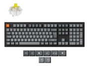 Keychron K10 MAX QMK/VIA Wireless Tri-Mode - Super Banana - Gaming Tastatur - Full-Size - Nordic ISO - Schwarz
