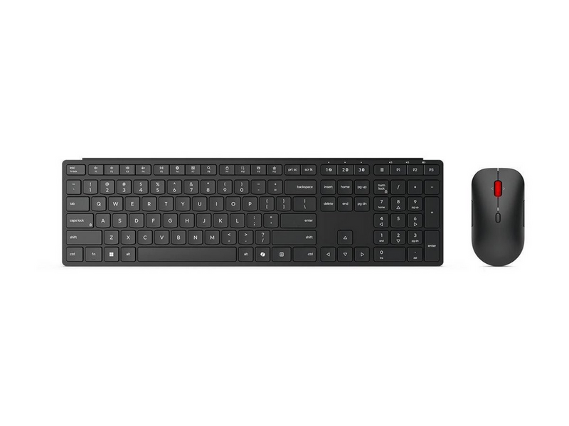 Lenovo Multi-Mode Pro Combo 6000 - keyboard and mouse set - QWERTY - Danish - eclipse black Input Device - Tastatur & Maus Set - Dänisch - Schwarz