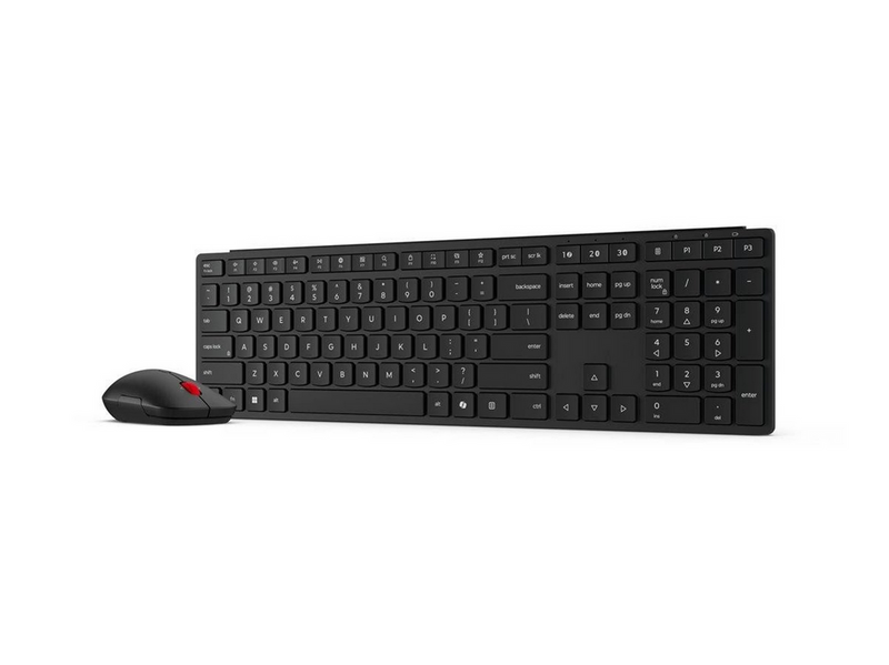 Lenovo Multi-Mode Pro Combo 6000 - keyboard and mouse set - QWERTY - Danish - eclipse black Input Device - Tastatur & Maus Set - Dänisch - Schwarz