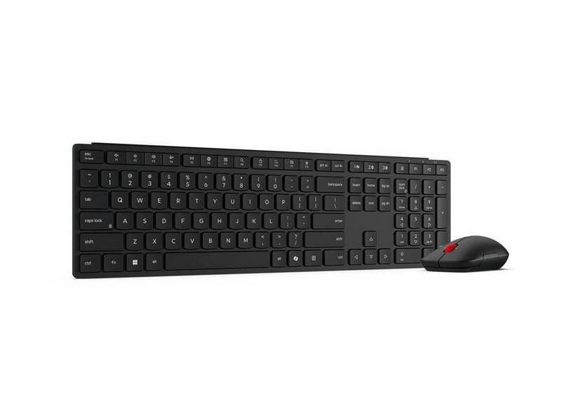 Lenovo Multi-Mode Pro Combo 6000 - keyboard and mouse set - QWERTY - Danish - eclipse black Input Device - Tastatur & Maus Set - Dänisch - Schwarz