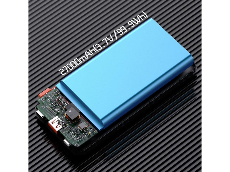 Dudao K15Max 30000mAh PD 22.5W Powerbank with USB-C and Lightning Cables - White - 30000 mAh