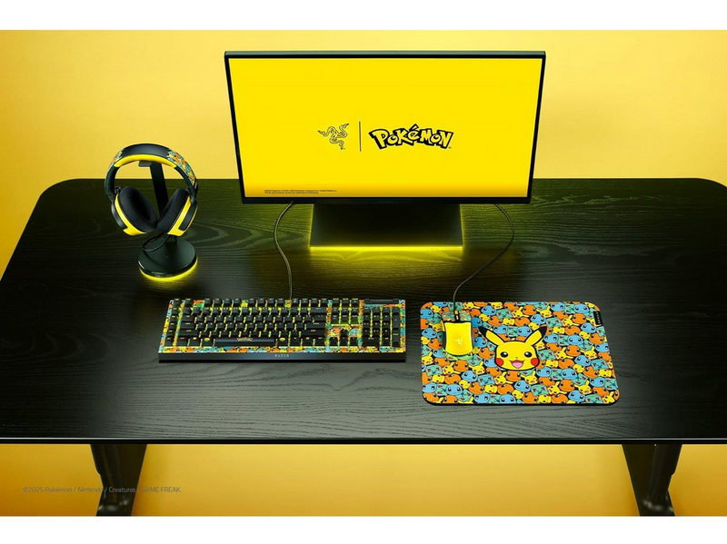 Razer BlackWidow V4 X - Green Mechanical (Clicky) - Pokémon Kanto Starters Edition - Gaming Tastatur - Full-Size - Englisch (US) - Gelb