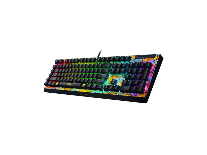 Razer BlackWidow V4 X - Green Mechanical (Clicky) - Pokémon Kanto Starters Edition - Gaming Tastatur - Full-Size - Englisch (US) - Gelb