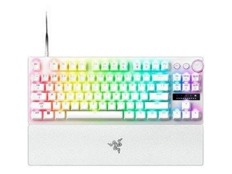 Razer Huntsman V3 Pro TKL 8Khz - Analog Optical Gen-2 - Gaming Tastatur (TKL) - 80% - Englisch (US) - Weiss
