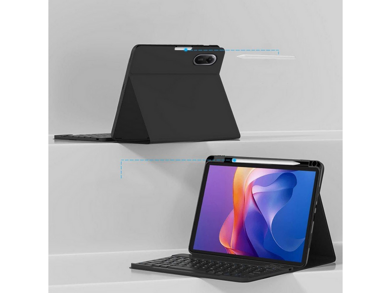 Tech-Protect SC Pen Case for Xiaomi Redmi Pad 2 11.0 with Keyboard (US International) - Black