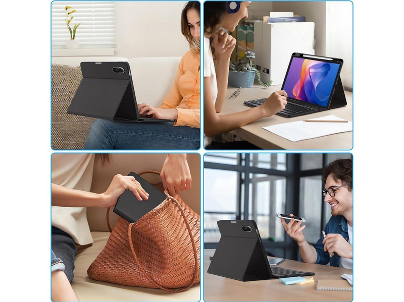 Tech-Protect SC Pen Case for Xiaomi Redmi Pad 2 11.0 with Keyboard (US International) - Black