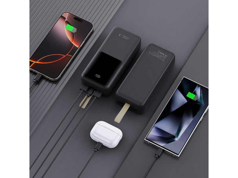Tech-Protect Powerbank PB03 30000mAh 22.5W - black - 30000 mAh