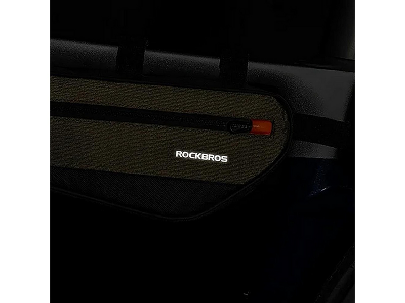 Rockbros Bicycle Bag 1.7 L for Frame - Green and Black