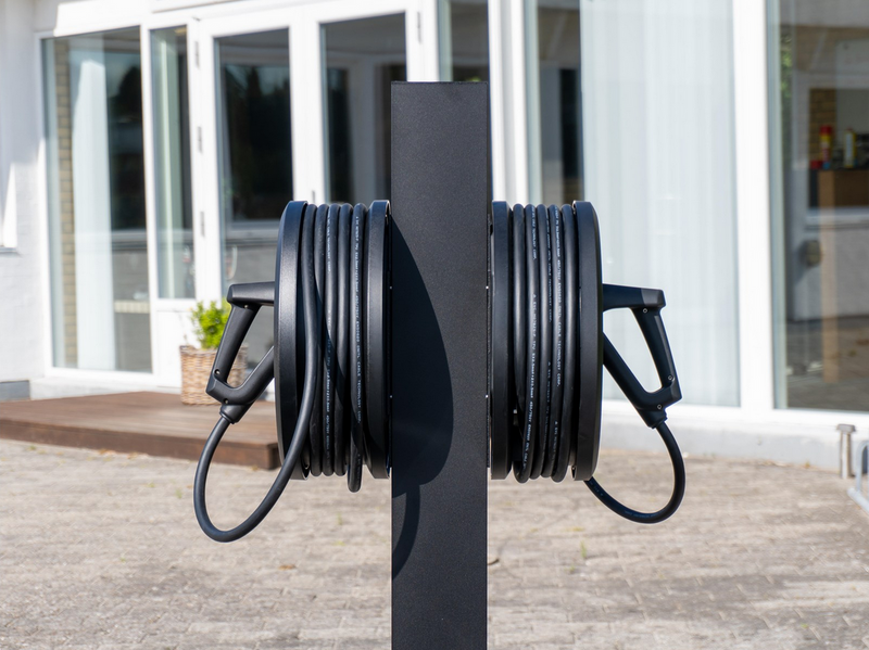IQ-Plug IQ-home EV Charger 11kW – Type 2 Wallbox mit 5,5m integriertem Kabel – WiFi – Hergestellt in Dänemark