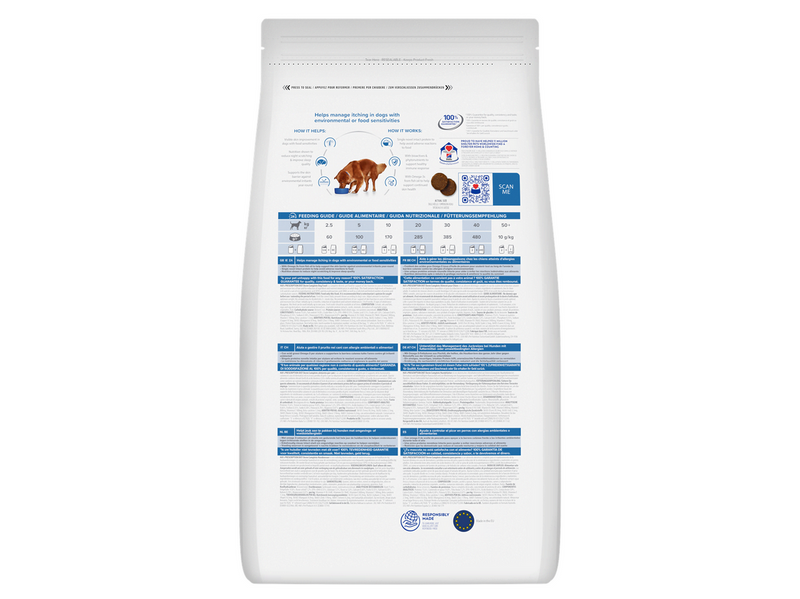 Hill's Prescription Diet Derm Complete Dry Dog Food 12kg