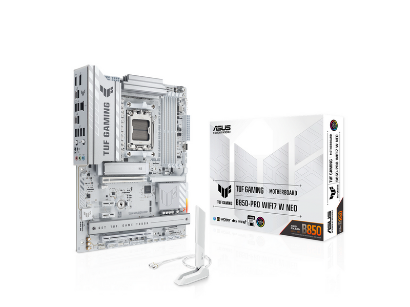ASUS TUF GAMING B850-PRO WIFI7 W NEO Mainboard - AMD B850 - AMD AM5 - DDR5 RAM - ATX