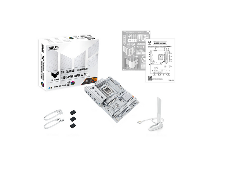 ASUS TUF GAMING B850-PRO WIFI7 W NEO Mainboard - AMD B850 - AMD AM5 - DDR5 RAM - ATX