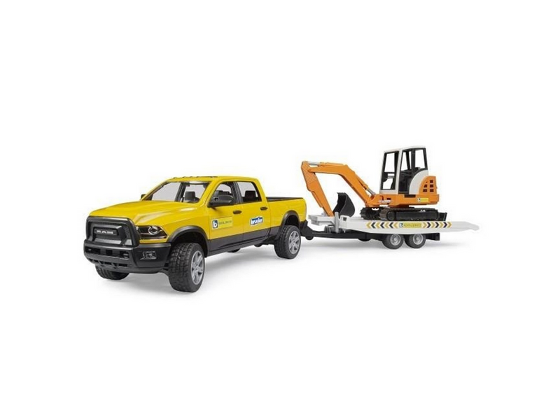 Bruder RAM Rental Service with Mini excavator