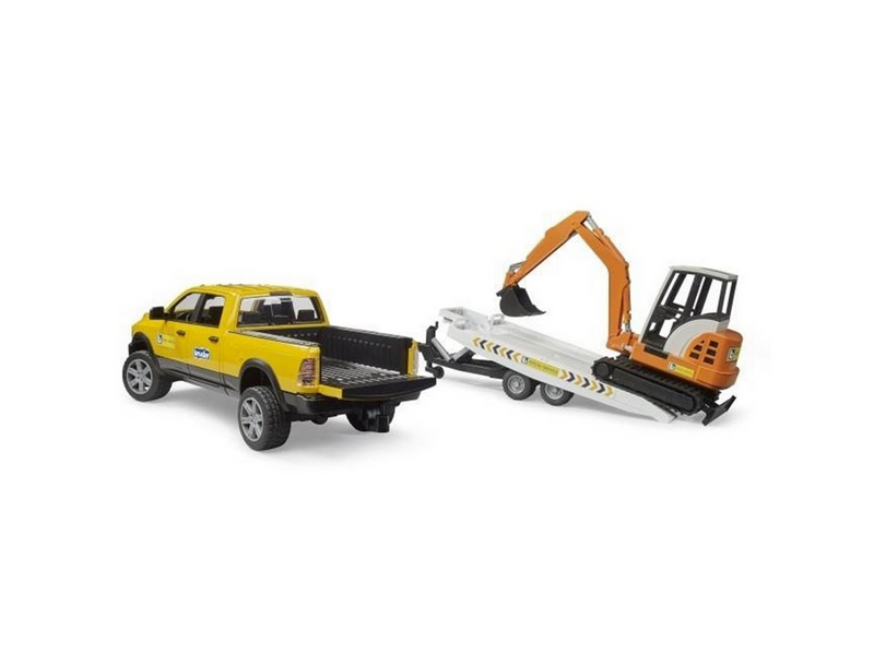 Bruder RAM Rental Service with Mini excavator