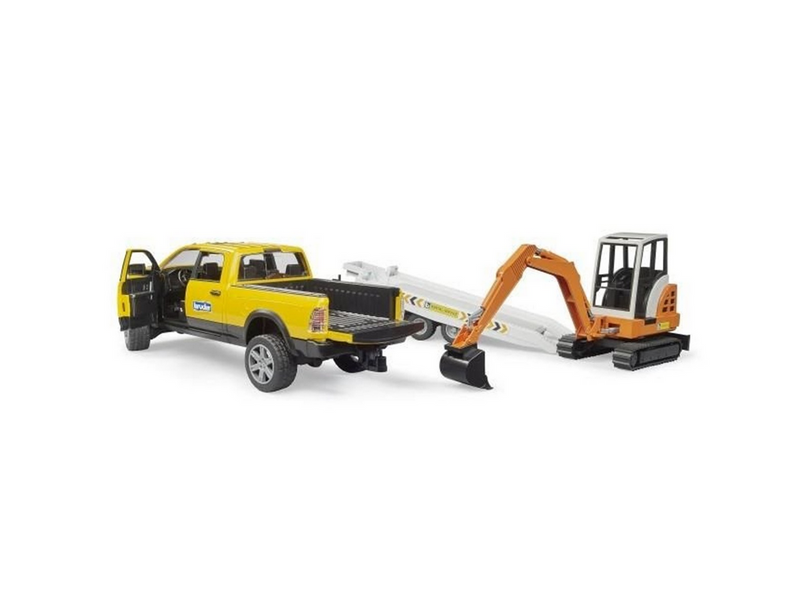Bruder RAM Rental Service with Mini excavator