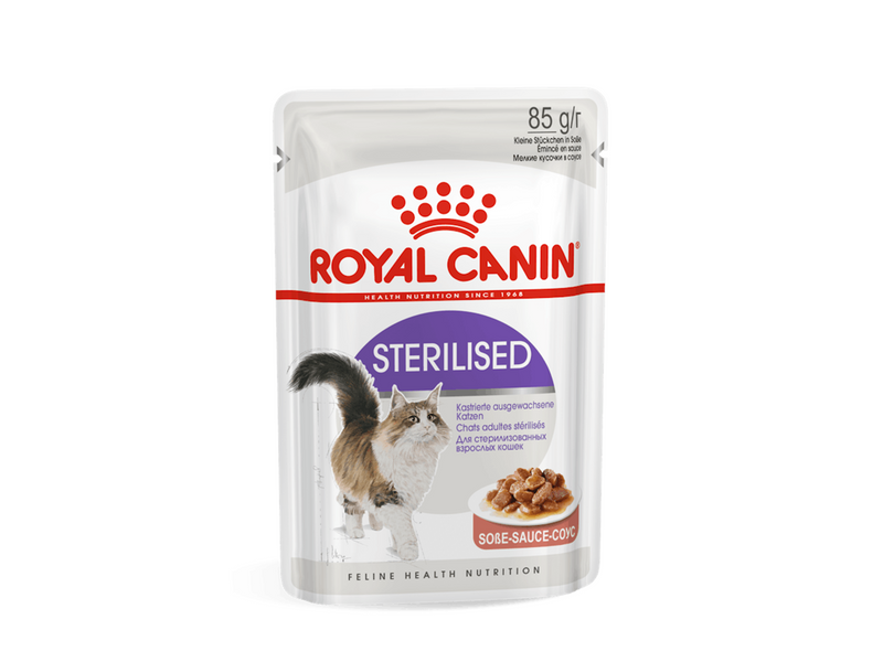 Royal Canin Sterilised Chunks In Gravy 85g (12-Pack)
