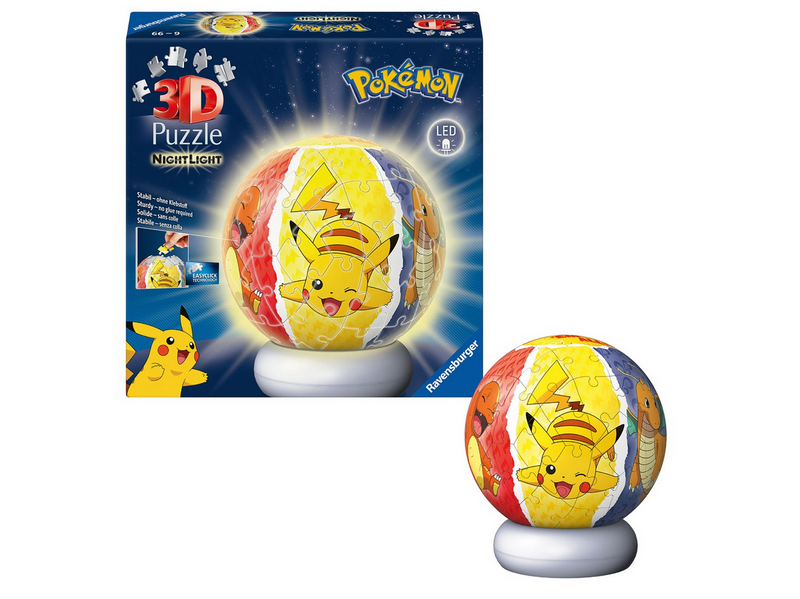 Ravensburger 3D Puzzle-Ball Nightlight Pokémon (72) 3D Puzzle