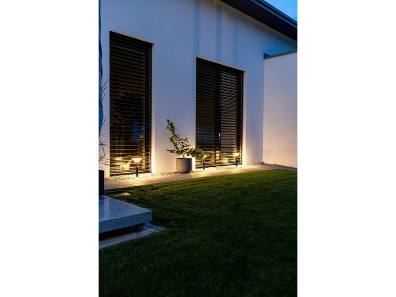 Osram ENDURA Style Solar Double Circle Post 600lm 6W/830 400mm black
