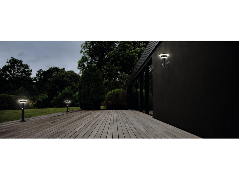 Osram ENDURA Style Solar Double Circle Wall 400lm 6W/830 70mm black