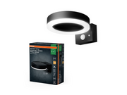 Osram ENDURA Style Solar Single Circle Wall 600lm 6W/830 70mm black