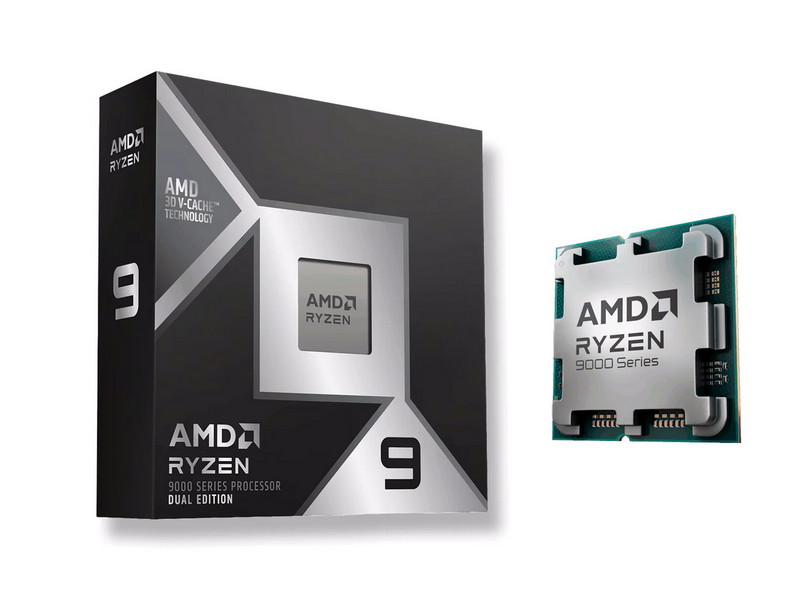 AMD Ryzen 9 9950X3D2 Dual Edition CPU - 16 Kerne - 4.3 GHz - AMD AM5 - AMD Boxed (ohne Kühler)