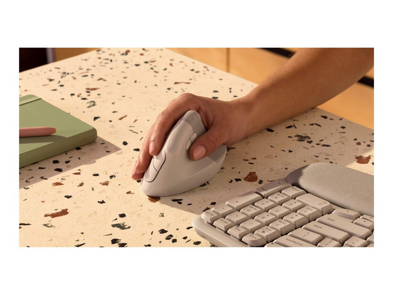 Logitech Lift Right Vertical - Sand - Vertical mouse (Sand)