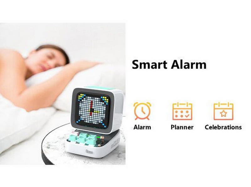 Divoom DitooPro Retro Pixel Art Bluetooth Speaker - White
