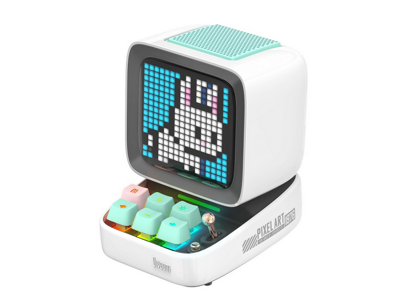 Divoom DitooPro Retro Pixel Art Bluetooth Speaker - White