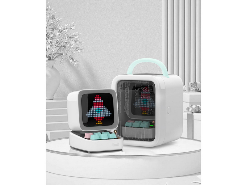 Divoom DitooPro Retro Pixel Art Bluetooth Speaker - White