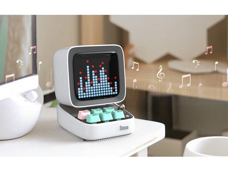 Divoom DitooPro Retro Pixel Art Bluetooth Speaker - White