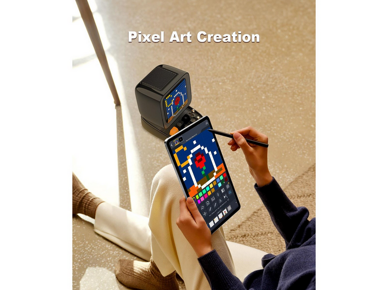 Divoom DitooPro Retro Pixel Art Bluetooth Speaker - Black