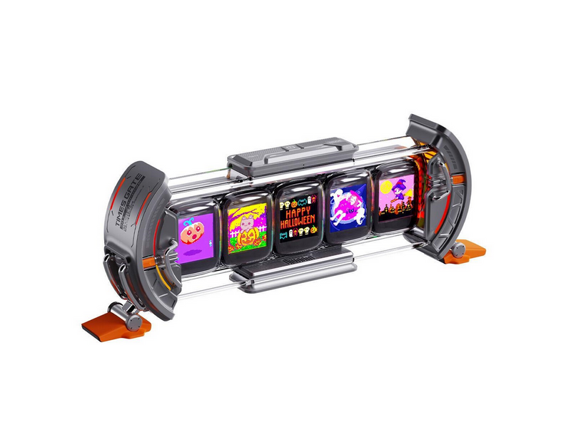 Divoom Times Gate II Cyberpunk Digital Clock - Grey