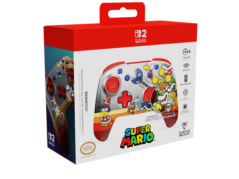 Turtle Beach Rematch Wireless RGB Controller - Koopa Troop - Wireless Controller - Nintendo Switch 2