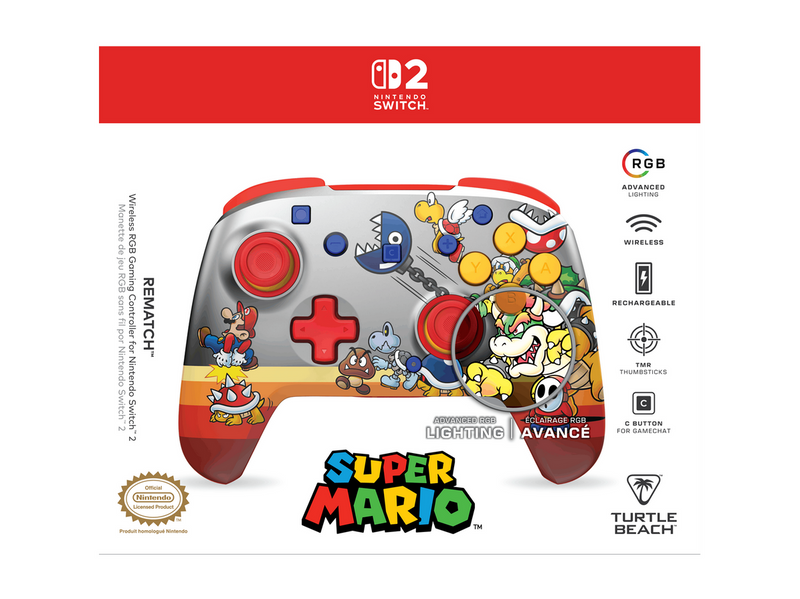Turtle Beach Rematch Wireless RGB Controller - Koopa Troop - Wireless Controller - Nintendo Switch 2