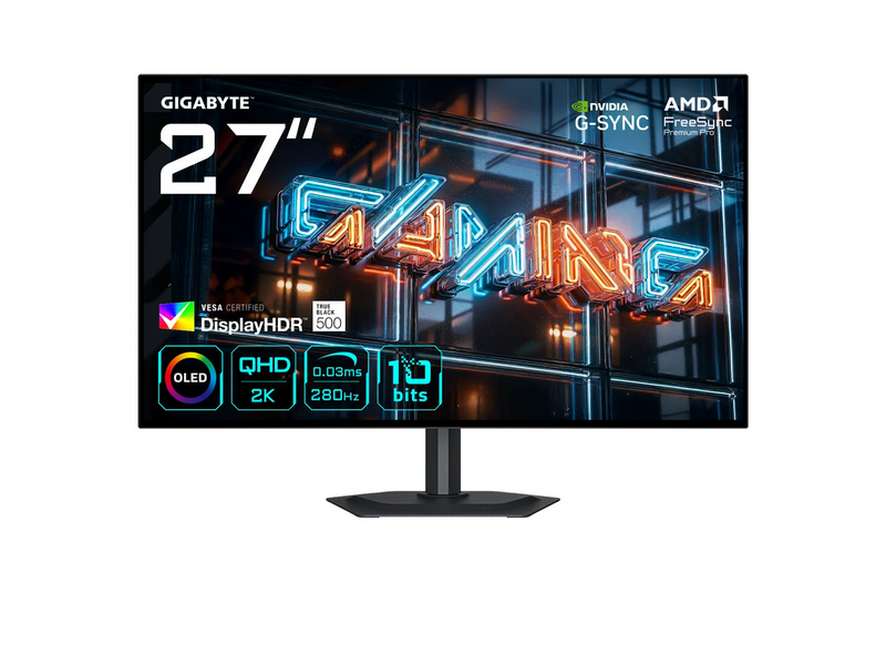 27" GIGABYTE MO27Q28GR - 2560x1440 - 280Hz - WOLED (Glossy)