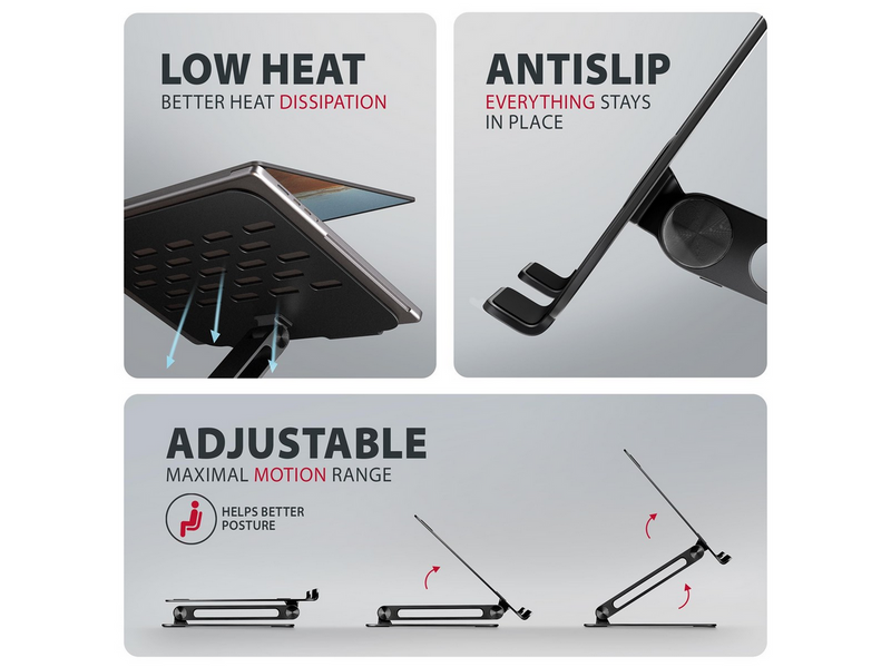 AXAGON Aluminum HQ Stand