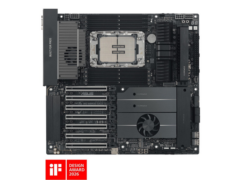 ASUS Pro WS W890E-SAGE SE Mainboard - Intel W890 - Intel LGA4710-2 - DDR5 RAM - SSI (Server)