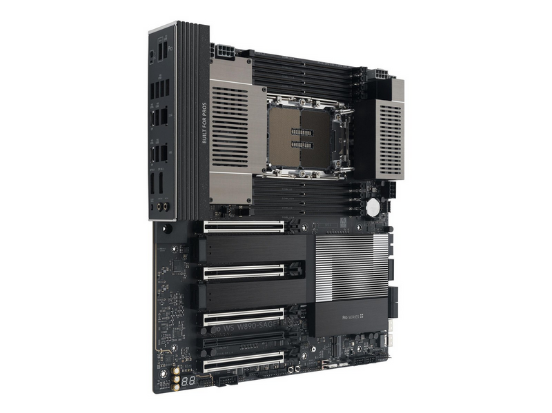 ASUS Pro WS W890-SAGE Mainboard - Intel W890 - Intel LGA4710-2 - DDR5 RAM - SSI (Server)