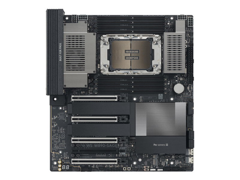 ASUS Pro WS W890-SAGE Mainboard - Intel W890 - Intel LGA4710-2 - DDR5 RAM - SSI (Server)