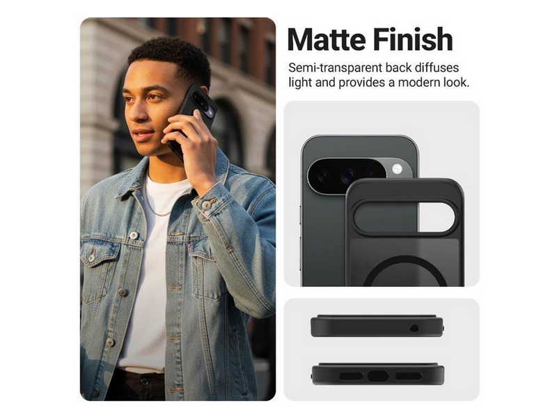 CRONG Hybrid Matte Magnetic - MagSafe Case Google Pixel 10 Pro (Black)