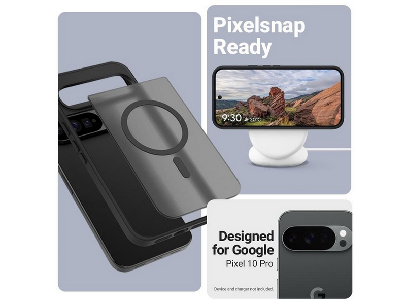 CRONG Hybrid Matte Magnetic - MagSafe Case Google Pixel 10 Pro (Black)