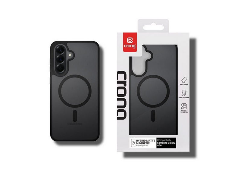 CRONG Hybrid Matte Magnetic - MagSafe Case Samsung Galaxy A56 (Black)