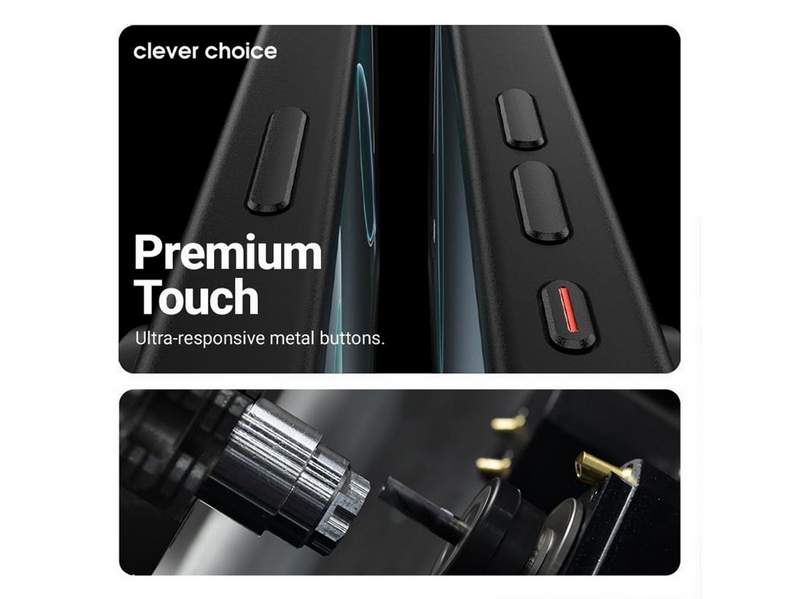CRONG Hybrid Frost MAG Cover - MagSafe iPhone 17 Case (Black)