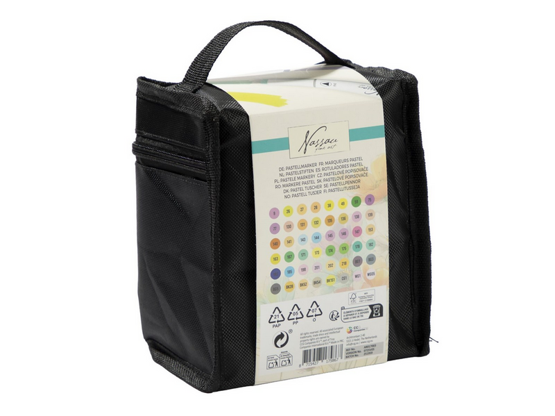 Nassau Pastel Round Dual Markers - 48 pcs