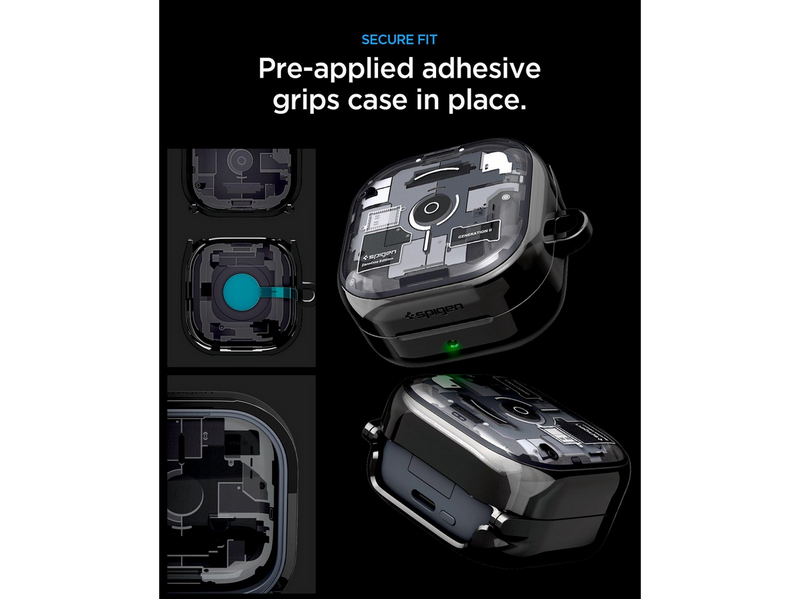 Spigen Ultra Hybrid - zero one black - Samsung Galaxy Buds 4 Pro/4